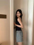 Spring Spiece Lacey Border Tank Tops